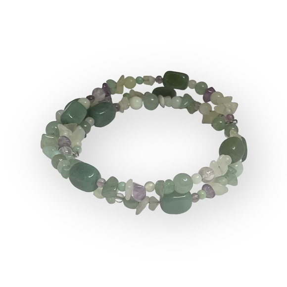 Park Lane ✿ Mandalay Snake Wrap Bracelet ✿ Aventurine + Amethyst ✿ Semi Precious - Picture 9 of 16